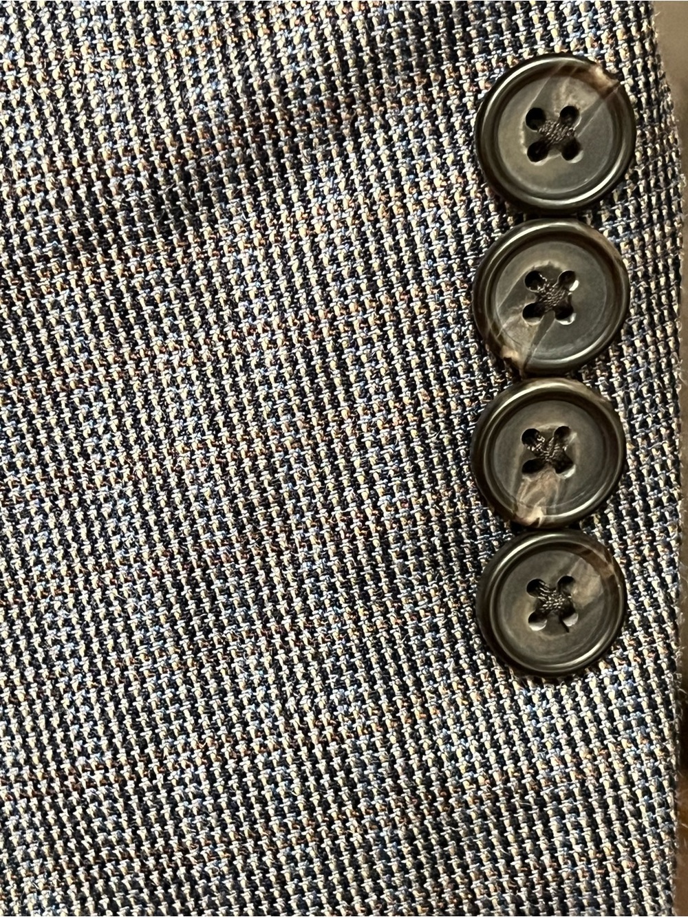Lauren Ralph Lauren Gray Checked Sport Coat Blazer Wool/Silk Men 42R - Picture 12 of 14